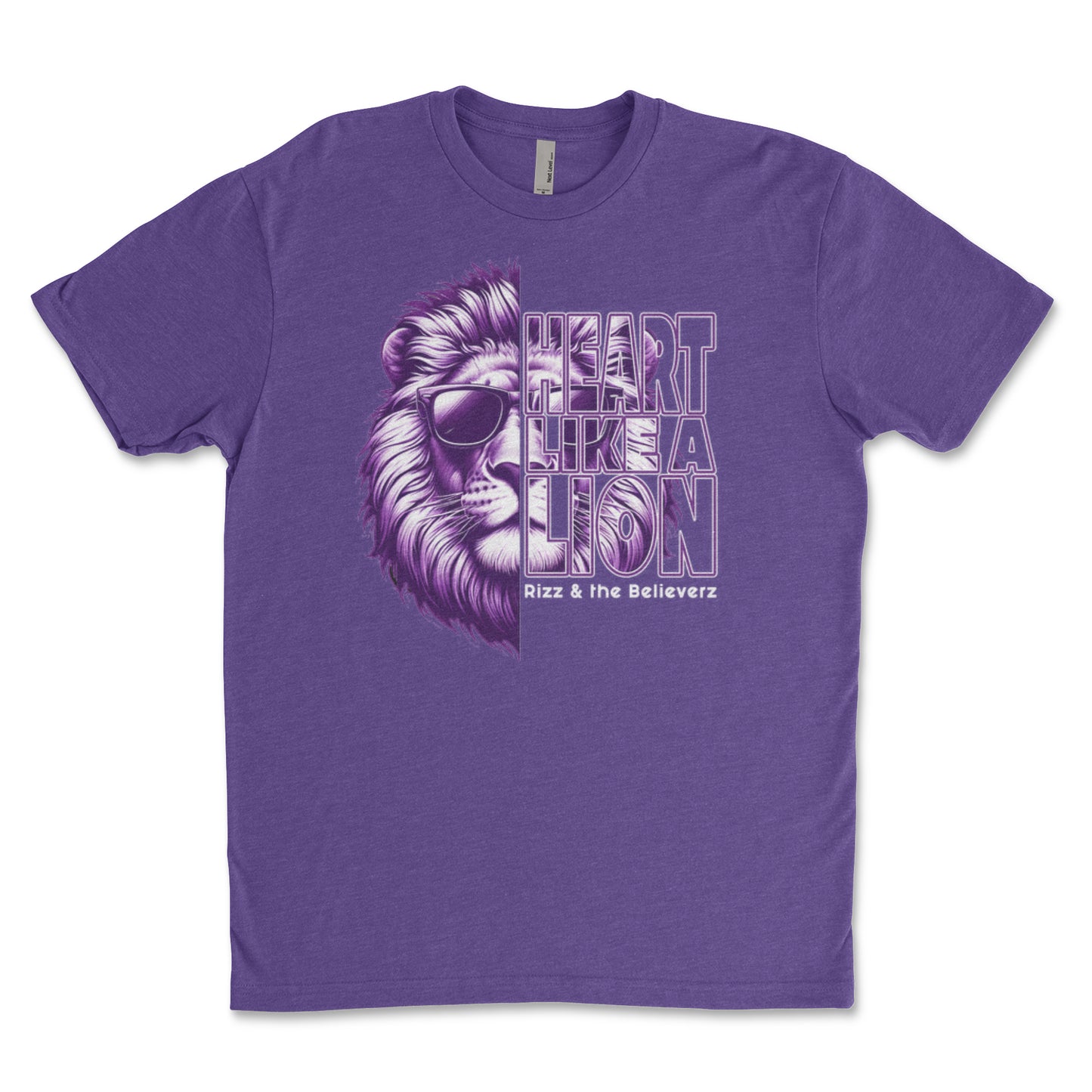 Heart Like A Lion | Purple T-shirt