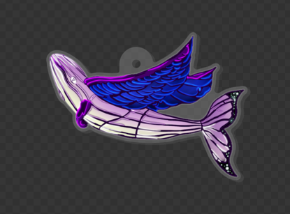 "Fly High" Willy Keychain 🐋